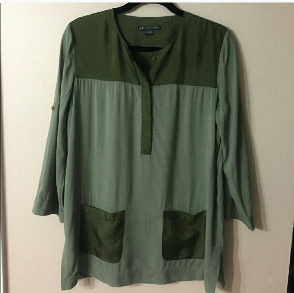 A/X ARMANI EXCHANGE Silk Tunic